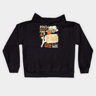 Basketball Girl Like Me Shooting Dribbling Kids Hoodie